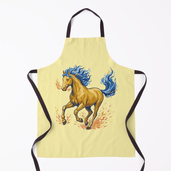Item preview, Fire Horse, A stylized yellow horse made of fire designed and sold by Mevissart.