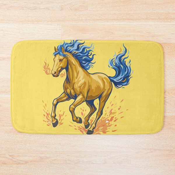 Item preview, Fire Horse, A stylized yellow horse made of fire designed and sold by Mevissart.
