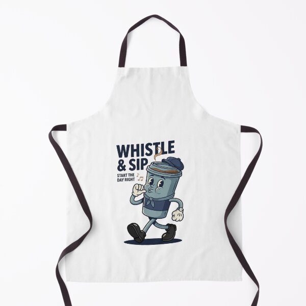 Item preview, Blue Coffee Cup Mascot Whistling Confidently designed and sold by HoopeStylee.