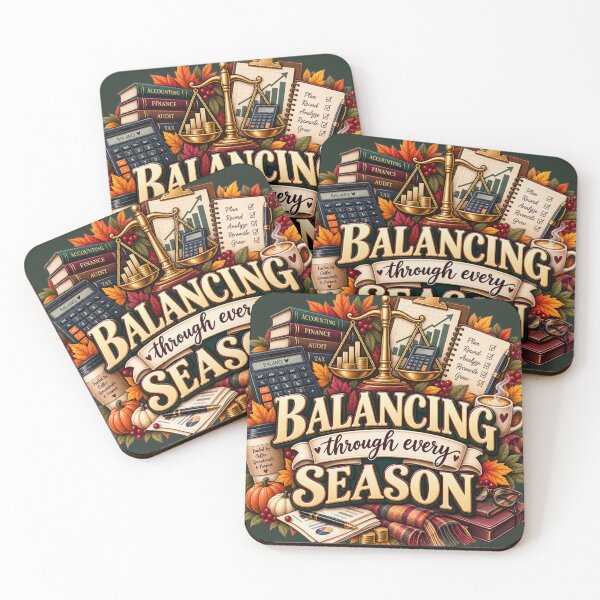 Item preview, Balancing Through Every Season – Autumn Accountant Finance Design designed and sold by astersgraphics.
