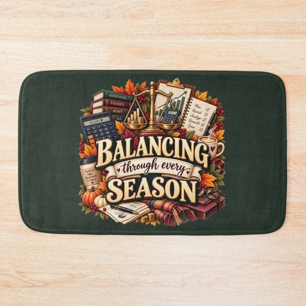 Item preview, Balancing Through Every Season – Autumn Accountant Finance Design designed and sold by astersgraphics.