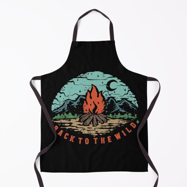 Item preview, Back To The Wild – Vintage Campfire Mountain Night Graphic designed and sold by heedooppod.