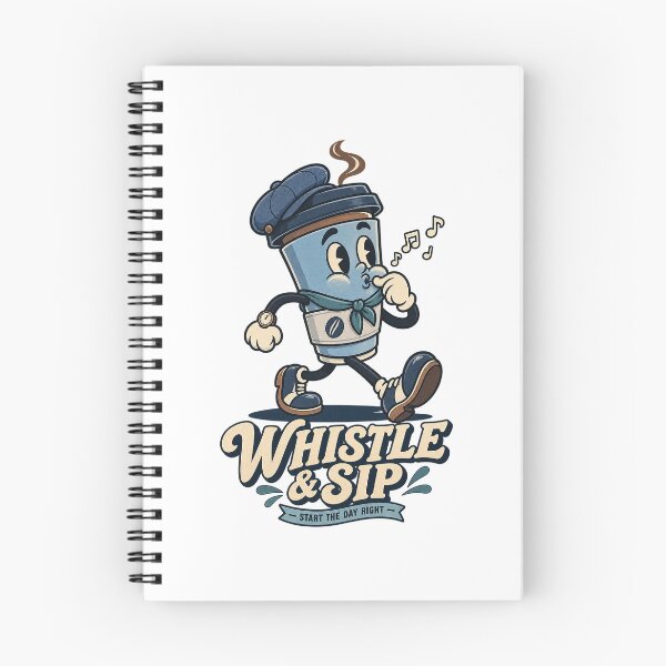Item preview, Stylish Navy Coffee Character Walking Cheerfully designed and sold by HoopeStylee.