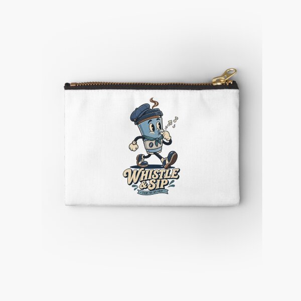 Item preview, Stylish Navy Coffee Character Walking Cheerfully designed and sold by HoopeStylee.