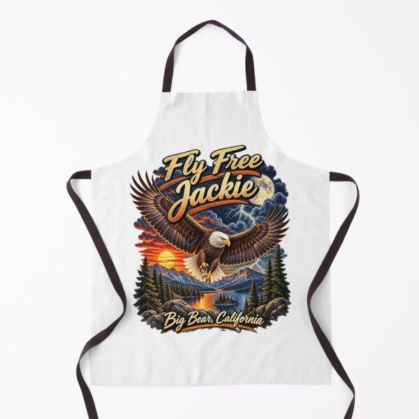 Item preview, Fly Free Jackie Big Bear California Bald Eagle Vintage Wilderness Design designed and sold by DijaMar.