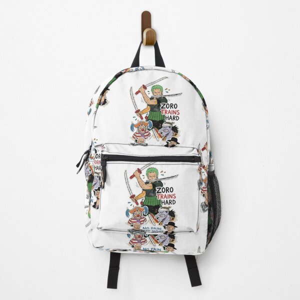 Item preview, Zoro Trains Hard No Pain No Gain Anime Sticker Art designed and sold by FreakToons.