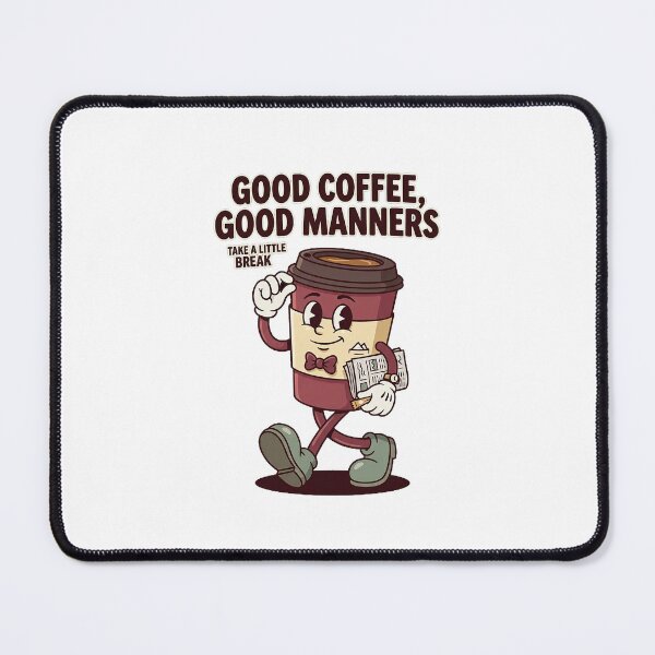 Item preview, Gentleman Coffee Cup Mascot Tipping Hat designed and sold by HoopeStylee.