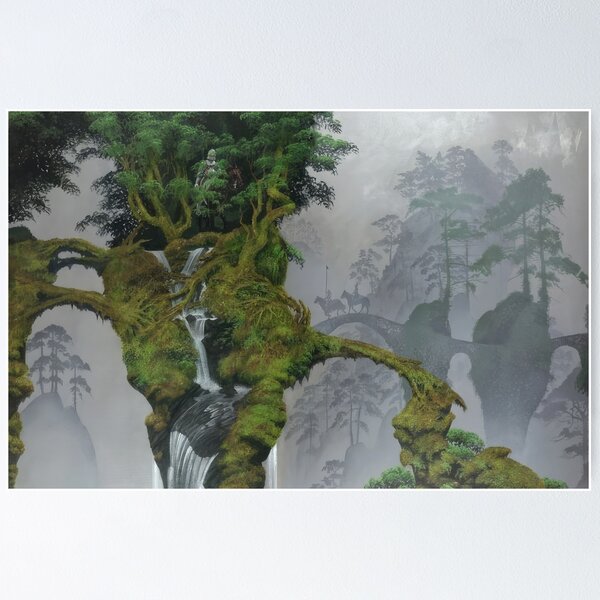 Item preview, Roger Dean Art – Surreal Fantasy Landscape designed and sold by CleoniqueH.