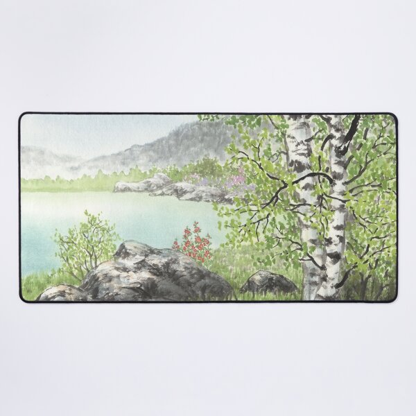Item preview, June 23rd birthday flower Hollyhock Landscape designed and sold by 366birthflower.