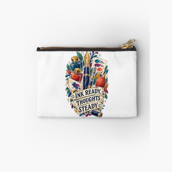 Item preview, Ink Ready Thoughts Steady Fountain Pen Art designed and sold by CheerfulNest.