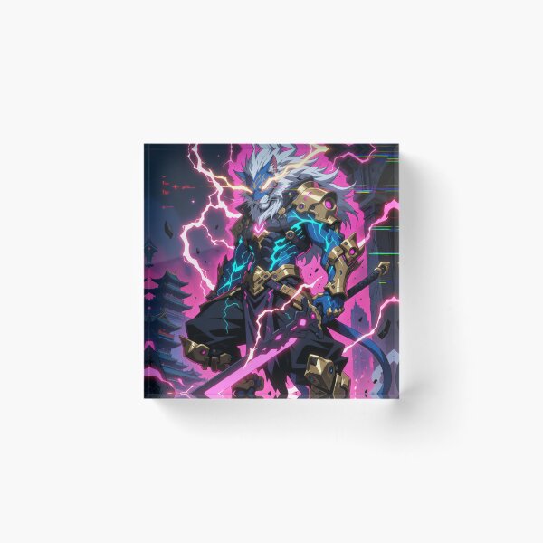 Item preview, Blue Beast Unleashed in Flame and Might (V7) designed and sold by SabaMirzique.