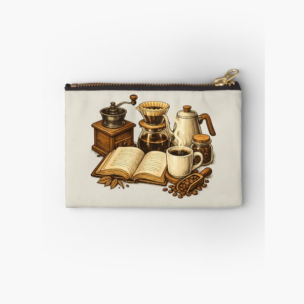 Item preview, Open book next to a specialty coffee designed and sold by Daily Quirk.
