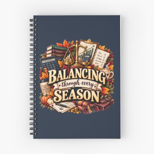 Item preview, Balancing Through Every Season – Autumn Accountant Finance Design designed and sold by astersgraphics.