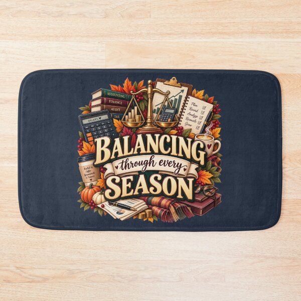 Item preview, Balancing Through Every Season – Autumn Accountant Finance Design designed and sold by astersgraphics.
