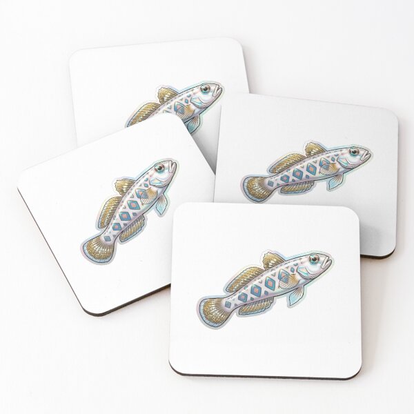 Item preview, Darter Fish Colorful Freshwater Aquarium Art designed and sold by KenworksDigital.