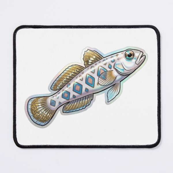 Item preview, Darter Fish Colorful Freshwater Aquarium Art designed and sold by KenworksDigital.