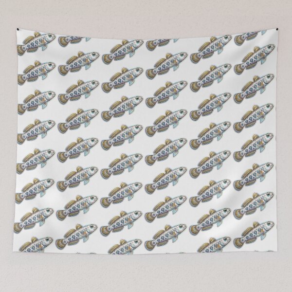 Item preview, Darter Fish Colorful Freshwater Aquarium Art designed and sold by KenworksDigital.