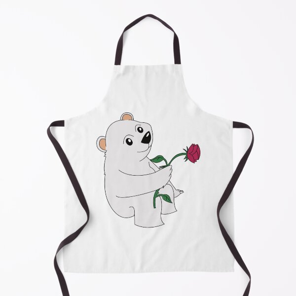 Item preview, Cute Polar Bear Holding a Red Rose designed and sold by RedDragonStudio.