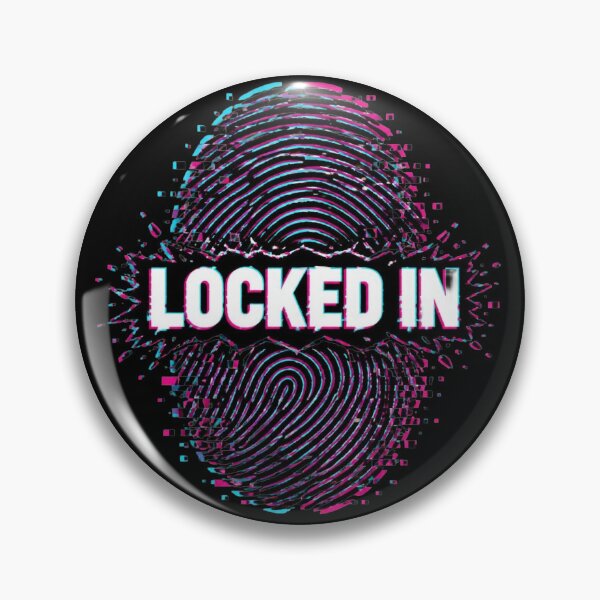 Item preview, Locked In - Glitch Fingerprint Cyber Art designed and sold by DarkCodeLabs1.