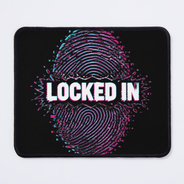 Item preview, Locked In - Glitch Fingerprint Cyber Art designed and sold by DarkCodeLabs1.