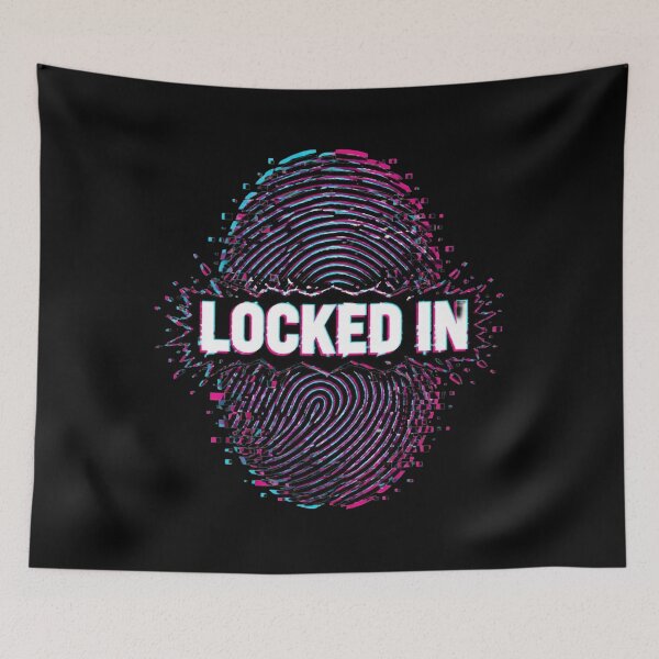 Item preview, Locked In - Glitch Fingerprint Cyber Art designed and sold by DarkCodeLabs1.