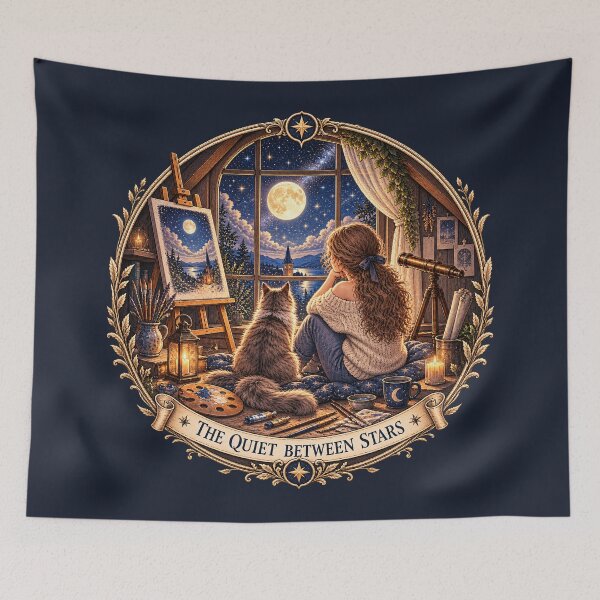 Item preview, The Quiet Between Stars – A quiet moment under the starry sky designed and sold by thirtyonestars.