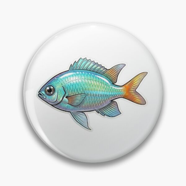Item preview, Chromis Reef Fish Colorful Tropical Aquarium Art designed and sold by KenworksDigital.