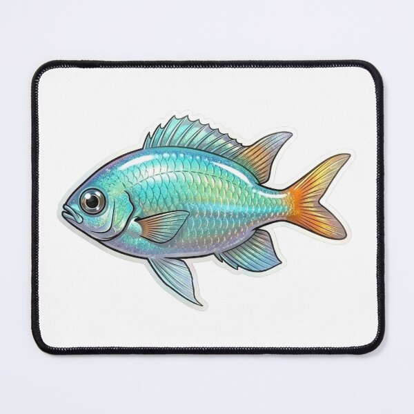 Item preview, Chromis Reef Fish Colorful Tropical Aquarium Art designed and sold by KenworksDigital.