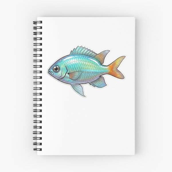Item preview, Arte de acuario tropical colorido con peces de arrecife Chromis designed and sold by KenworksDigital.