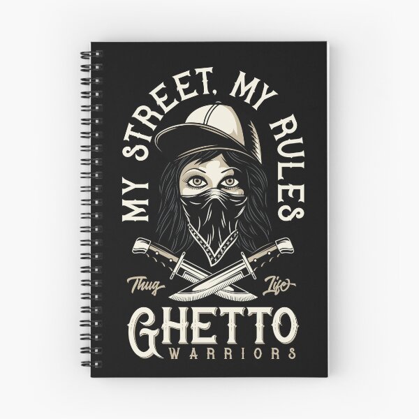 Item preview, My Street My Rules – Ghetto Warriors Bandana Girl & Knives Graphic designed and sold by heedooppod.