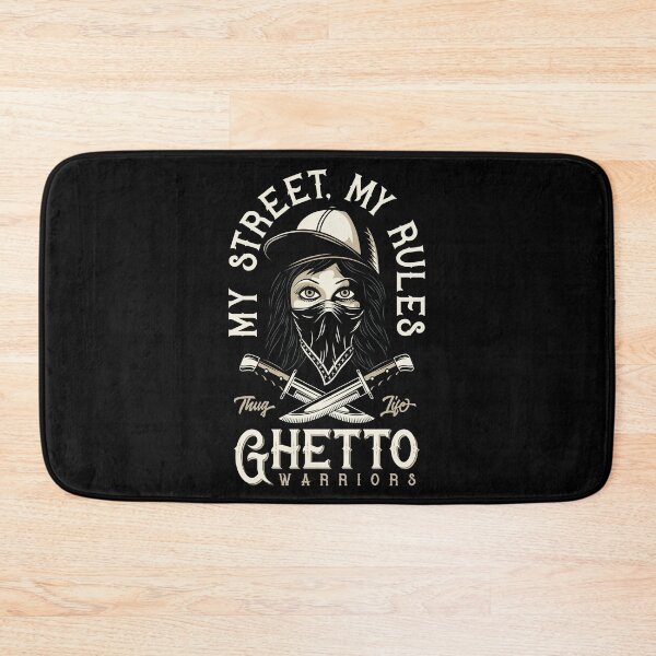 Item preview, My Street My Rules – Ghetto Warriors Bandana Girl & Knives Graphic designed and sold by heedooppod.