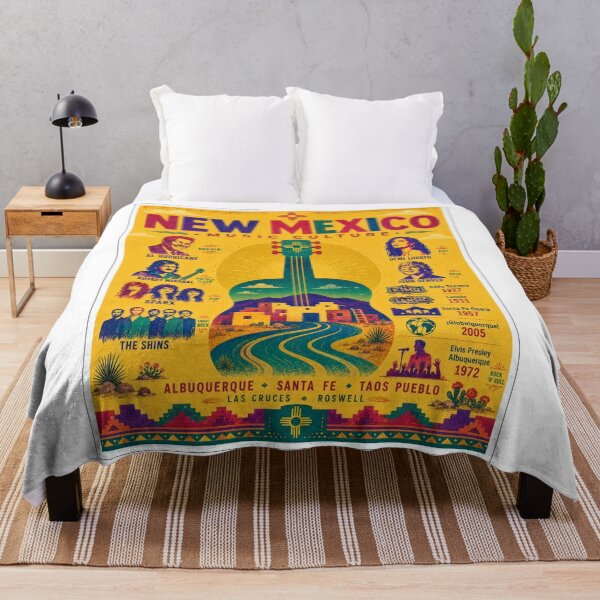 Item preview, New Mexico Music Culture – Vintage Southwest Concert Poster Art designed and sold by FlyingSeas.