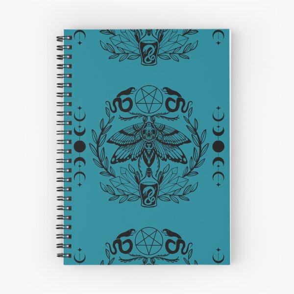 Item preview, Dark Teal Serpent Skull Moth Lunar Eclipes designed and sold by CursedButCute1.