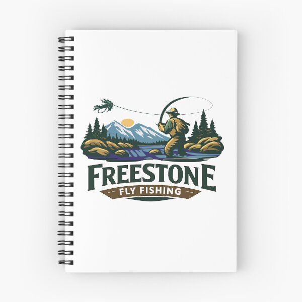 Item preview, Freeston Mountain Steam Fly Fishing illustration designed and sold by Art-Horizon.
