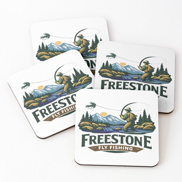 Item preview, Freeston Mountain Steam Fly Fishing illustration designed and sold by Art-Horizon.