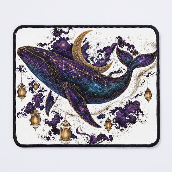 Item preview, Celestial Sky Whale – Constellation Magic of the Night designed and sold by CosmicFlora Studio.