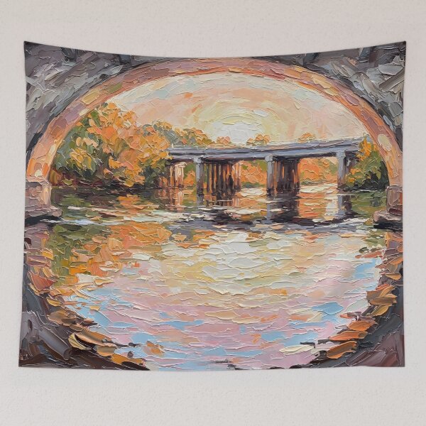 Item preview, Bridge Over the Peace River, AI-styled original photo designed and sold by Flaunting Florida.