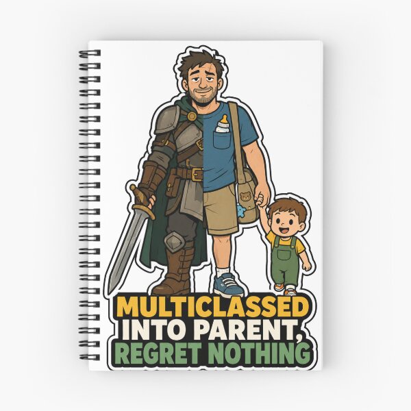 Item preview, Multiclassed Into Parent, Regret Nothing designed and sold by Print Loft.