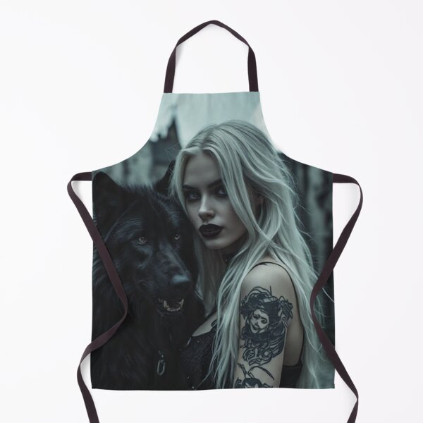 Item preview, Dark Goth Vampire Girl and Wolf designed and sold by TheDarkWardrobe.