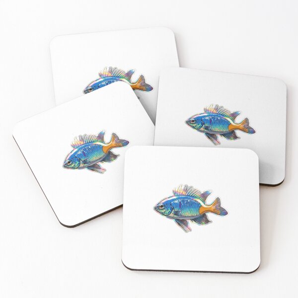 Item preview, Colorful Damsel Fish Reef Aquarium Art designed and sold by KenworksDigital.
