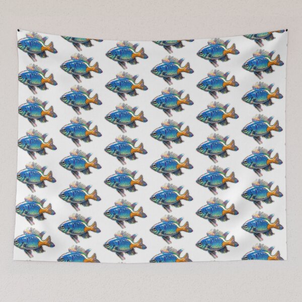Item preview, Colorful Damsel Fish Reef Aquarium Art designed and sold by KenworksDigital.