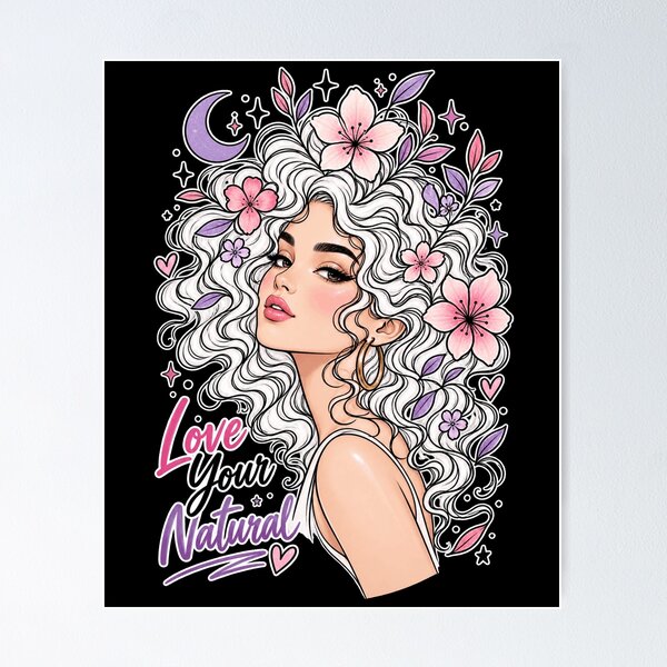 Item preview, Love Your Natural - curly hair designed and sold by Lily Lola.