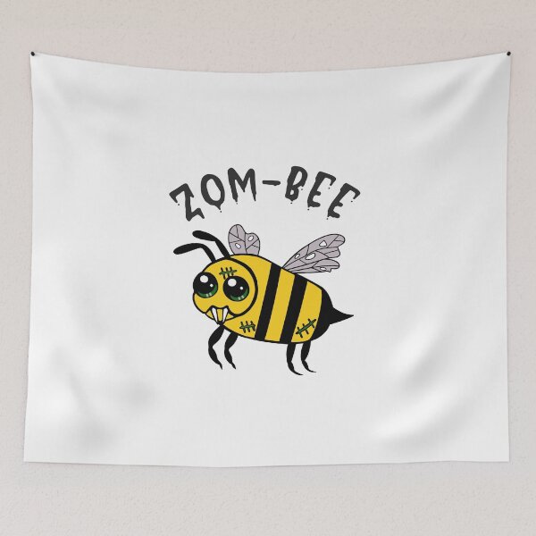 Item preview, Cute Halloween Zombie Bee Pun designed and sold by Sartoris Art.