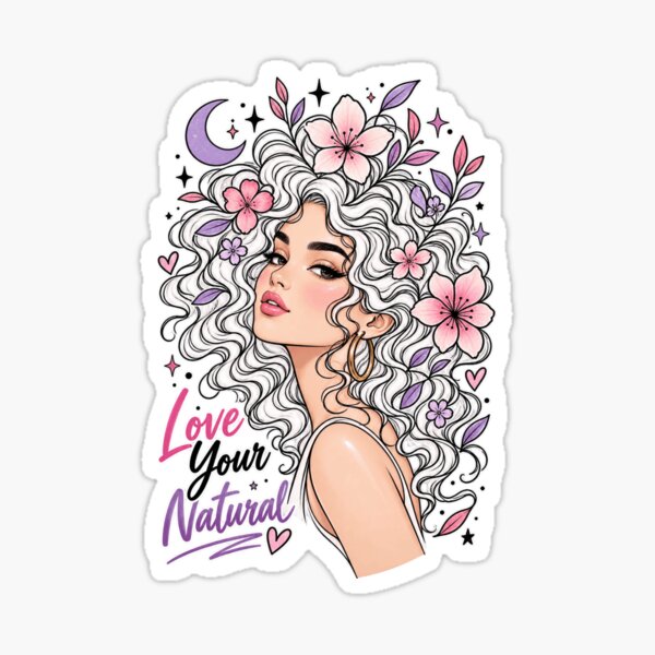 Item preview, Love Your Natural - curly hair designed and sold by Lily Lola.