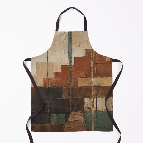 Item preview, Tazumal Ancestral Memory – Earthy Geometric El Salvador Abstract Art designed and sold by GutyzDesignsES.