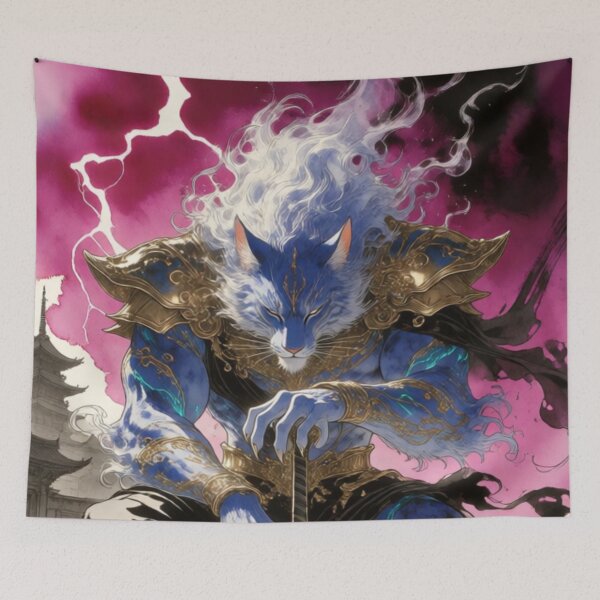 Item preview, Blue Beast Unleashed in Flame and Might (V9) designed and sold by SabaMirzique.