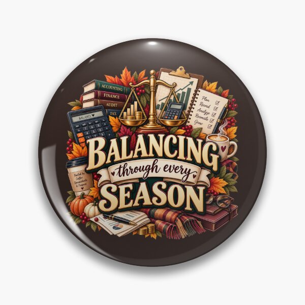 Item preview, Balancing Through Every Season – Autumn Accountant Finance Design designed and sold by astersgraphics.