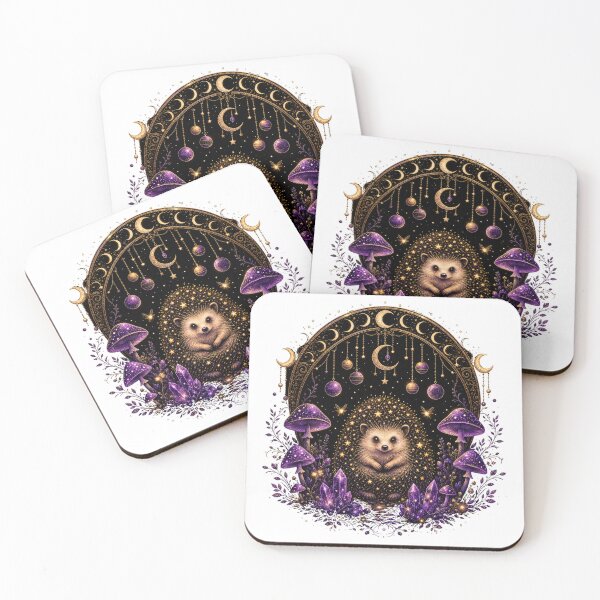 Item preview, Starry Hedgehog of the Milky Way – Cute Celestial Magic designed and sold by CosmicFlora Studio.