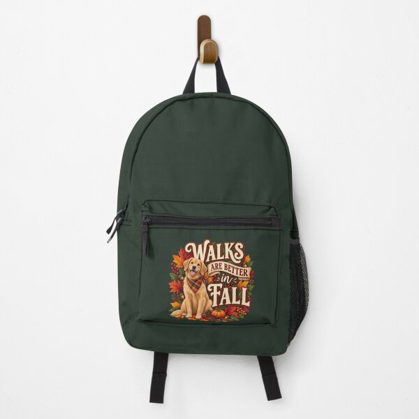 Item preview, Walks Are Better in Fall – Autumn Dog Lover Design designed and sold by astersgraphics.