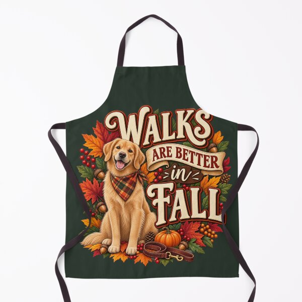 Item preview, Walks Are Better in Fall – Autumn Dog Lover Design designed and sold by astersgraphics.